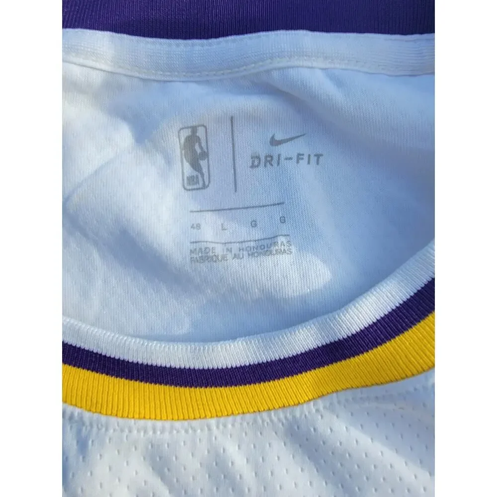 Los Angeles Lakers Jersey Kid's 48/L White Dri-Fit NBA Nike